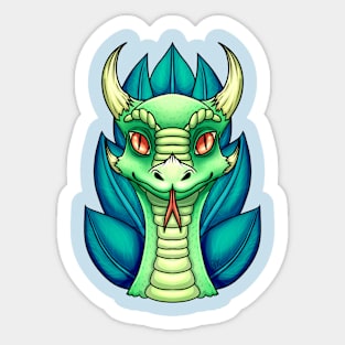 Leafy Dragon Sticker